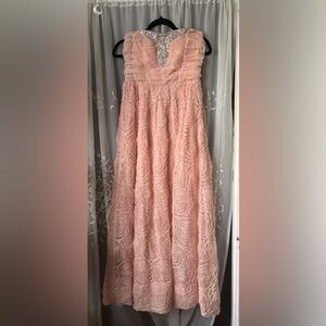 Trixxi Blush Pink Strapless Dress